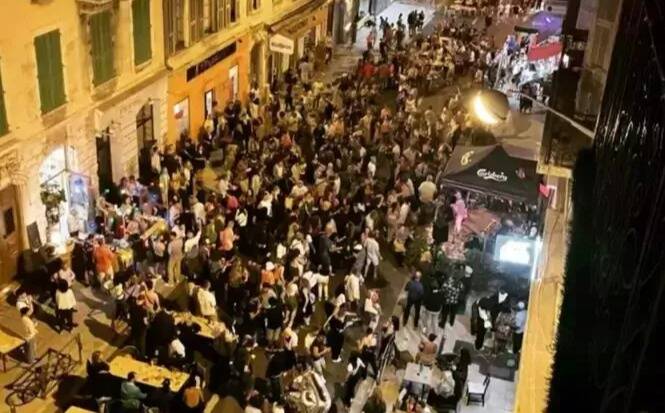 Une rue du centre-ville de Nice piétonnisée pour une "jungle party" ce vendredi soir