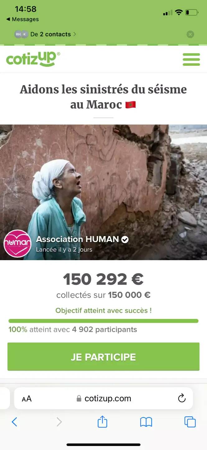 Séisme au Maroc: une association azuréenne a déjà collecté plus de 150.000 euros pour les victimes