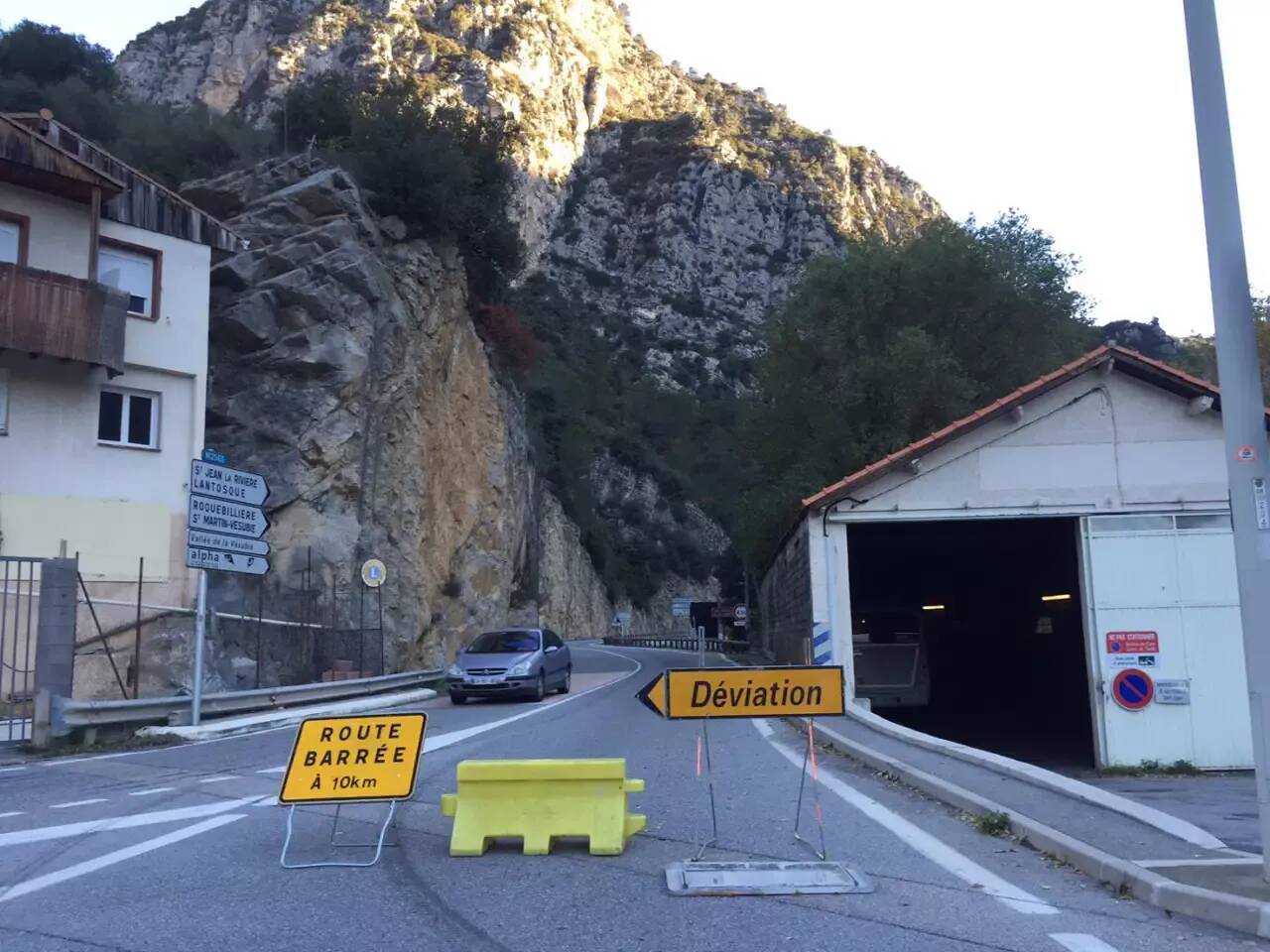 Coupée à la suite d'un éboulement, la route de la vésubie a rouvert