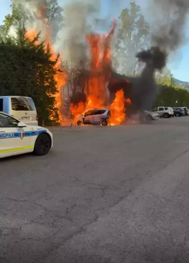 Un feu de véhicule se propage à la végétation à Mandelieu
