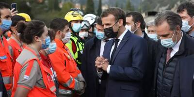 Emmanuel Macron adresse ses pensées aux victimes de la tempête Alex et salue 