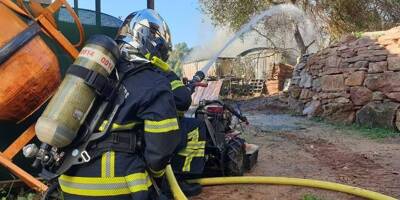 Une trentaine de pompiers sont intervenus ce samedi sur un incendie à Peymeinade