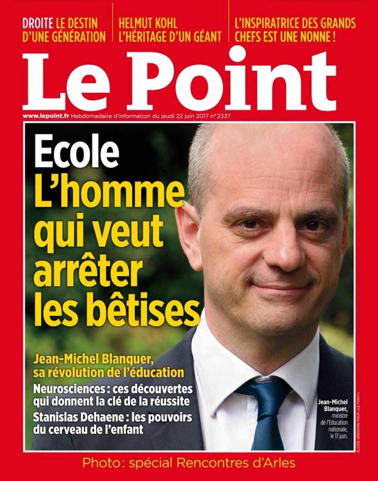 La une du magazine "Le Point" du 22 juin 2017.