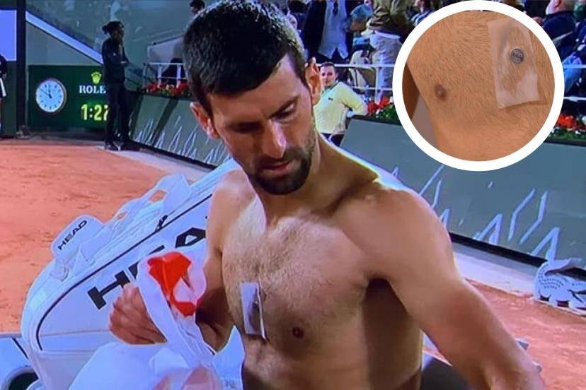 Quel est donc ce mystérieux patch métallique façon "Iron Man" porté par Novak Djokovic à Roland-Garros?