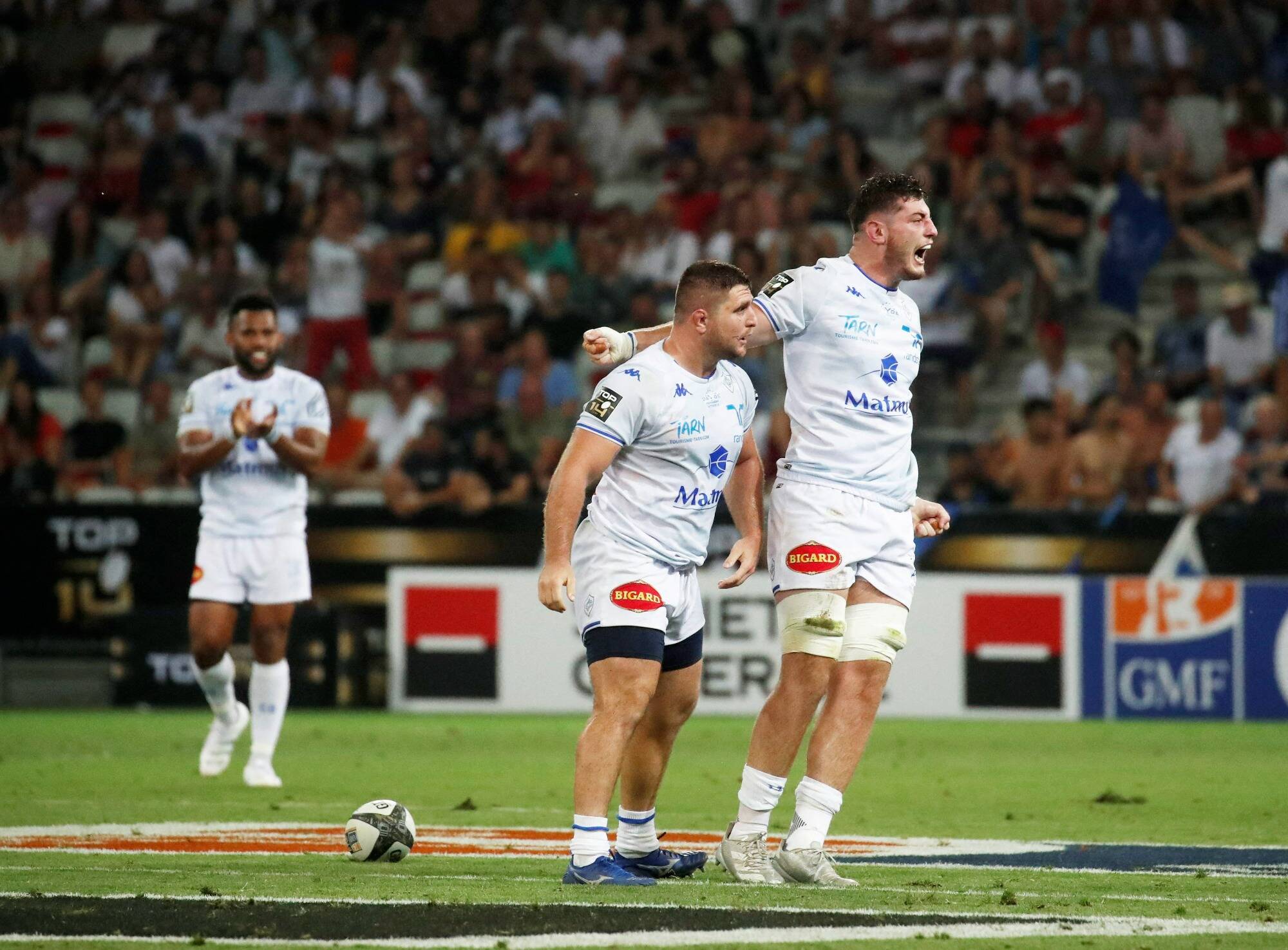 Castres en finale du Top 14 après sa victoire sur Toulouse (24-18) à l'Allianz Riviera