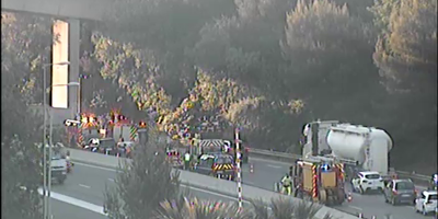 Un accident perturbe fortement le trafic sur l'autoroute autour de Nice ce mardi matin