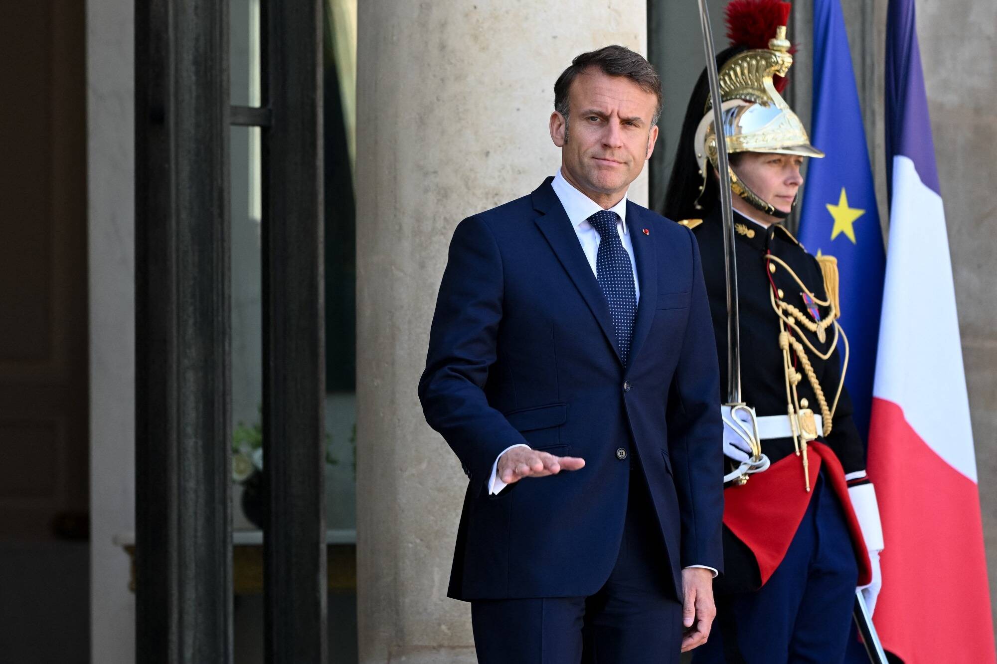 Emmanuel Macron veut créer une "dynamique collective" vers la reconnaissance d'un Etat palestinien