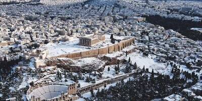 Grèce: Athènes sous la neige, les transports perturbés