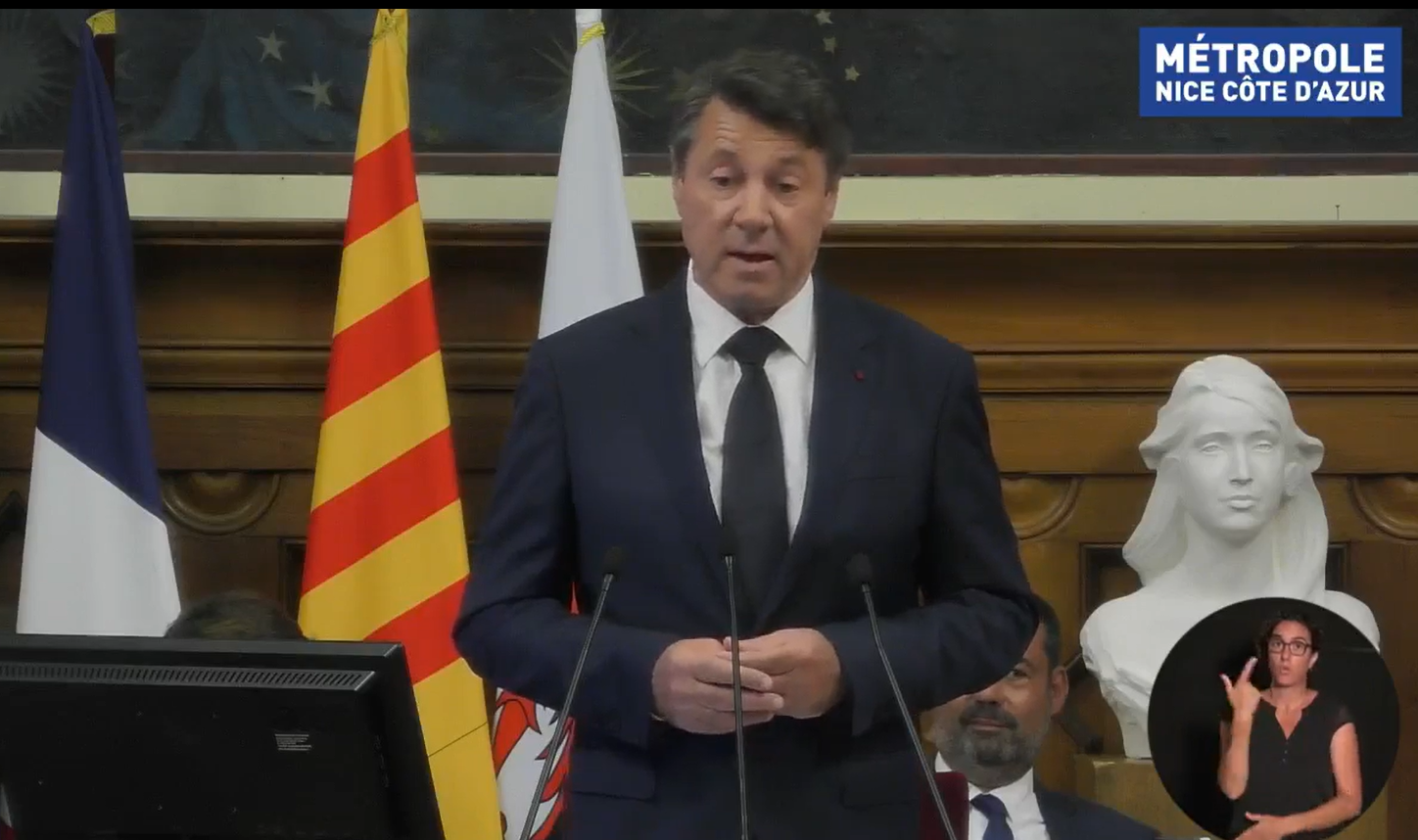 "Se comporter comme des gamins et refuser de participer au débat sur le climat, ce n'est pas à la hauteur": la réplique de Christian Estrosi après le clash au conseil métropolitain à Nice