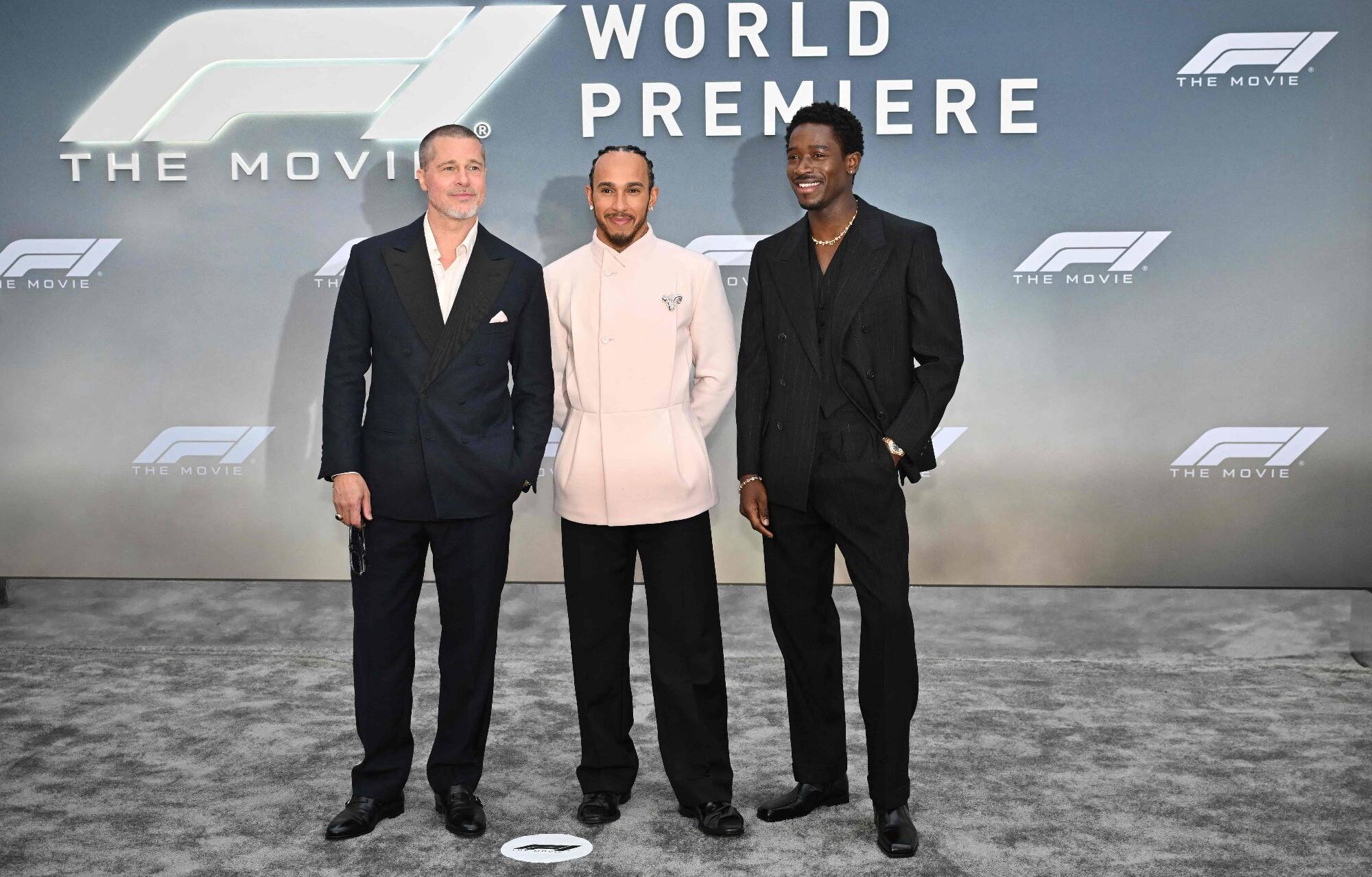 Lewis Hamilton, Charles Leclerc, Brad Pitt... Le monde de la F1 et d'Hollywood réuni à New York pour la sortie du film "F1"