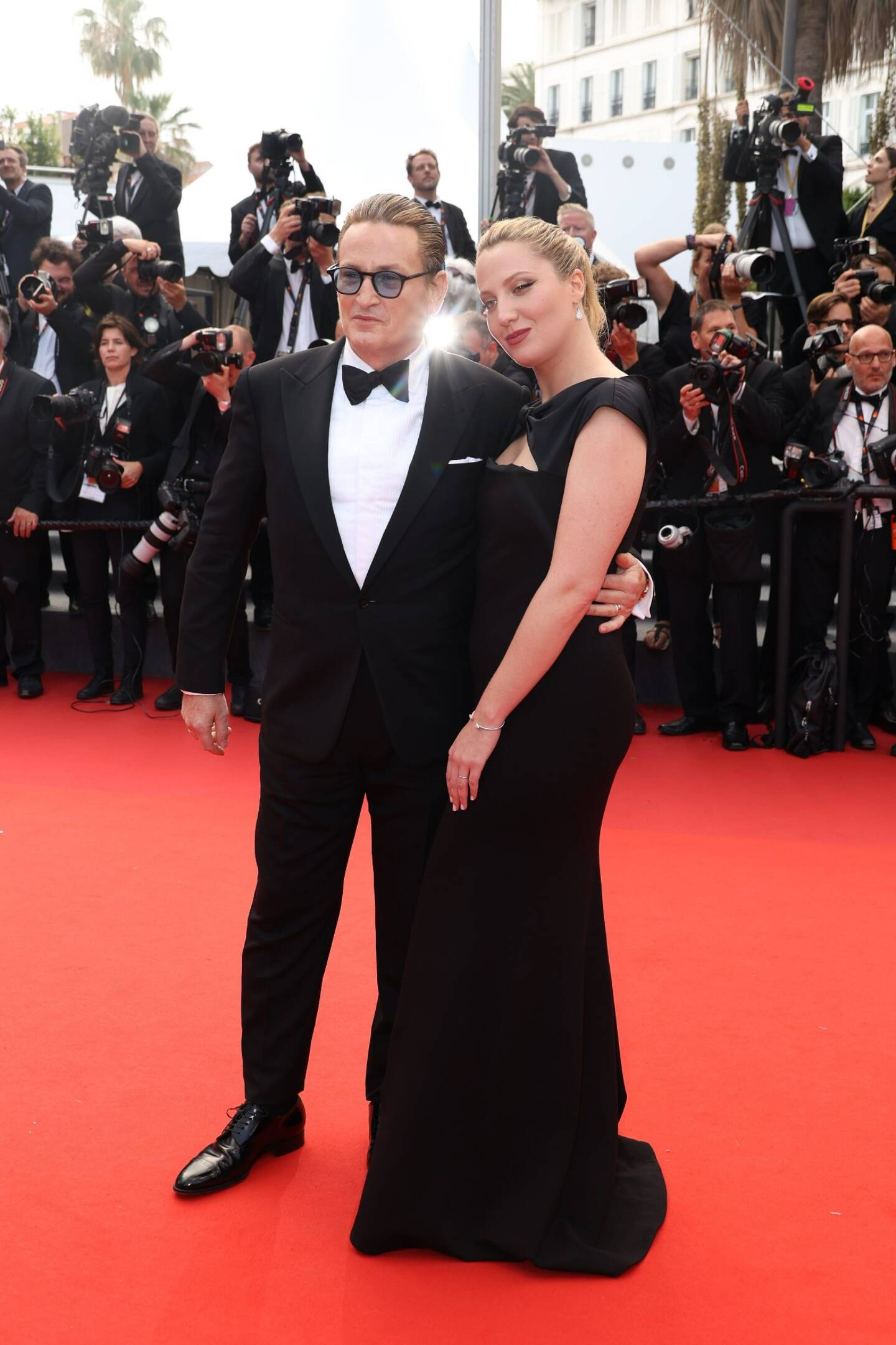 Benoît Magimel et Margot Pelletier au 75e Festival de Cannes, mardi 24 mai.