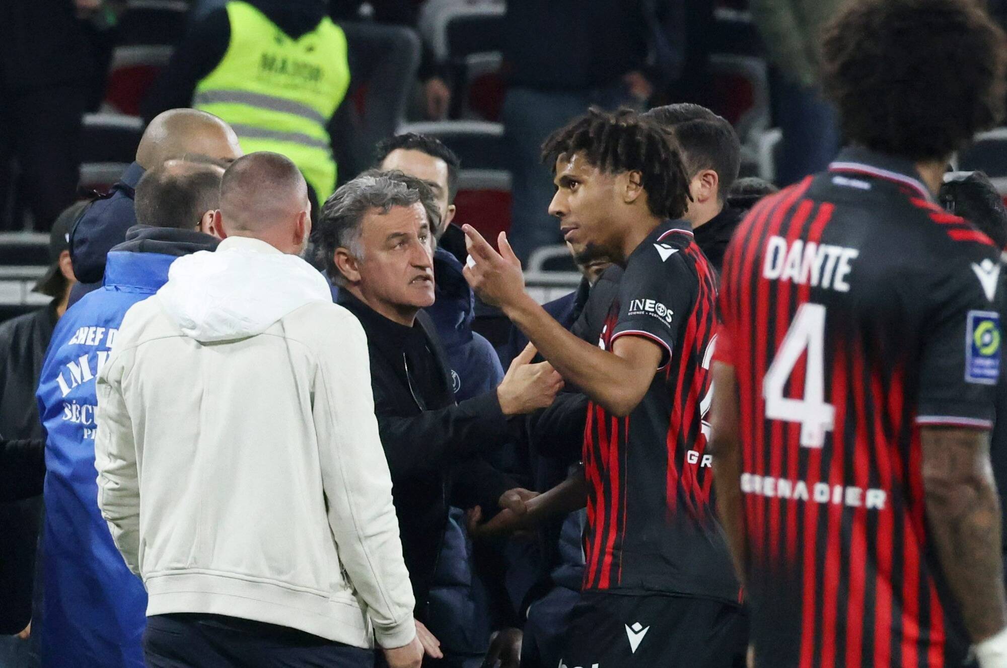 "Coach, vous n'avez pas le droit": le récit de la fin de match sous tension pour les retrouvailles de Galtier avec l'OGC Nice