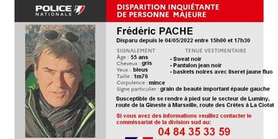 Appel à témoins après la disparition inquiétante d'un quinquagénaire dans les Bouches-du-Rhône