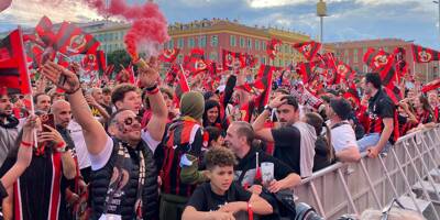 Finale de la Coupe de France: grosse ambiance à la fan zone à Nice