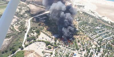 Incendies dans le Gard: 60 bungalows et 150 hectares partis en fumée