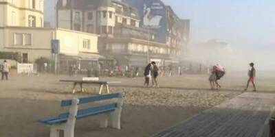 Une violente tempête de sable fait un mort en Normandie... Des images impressionnantes