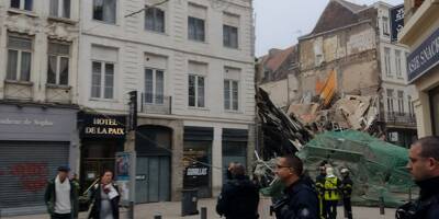 Un bâtiment s'effondre en plein centre de Lille ce samedi matin, les secours sur place