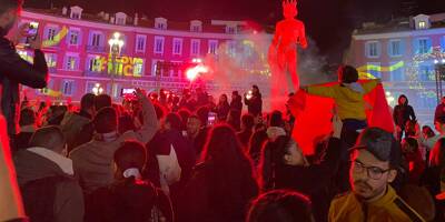 Mondial-2022: les supporters marocains en fête dans les rues de Nice après leur qualification historique