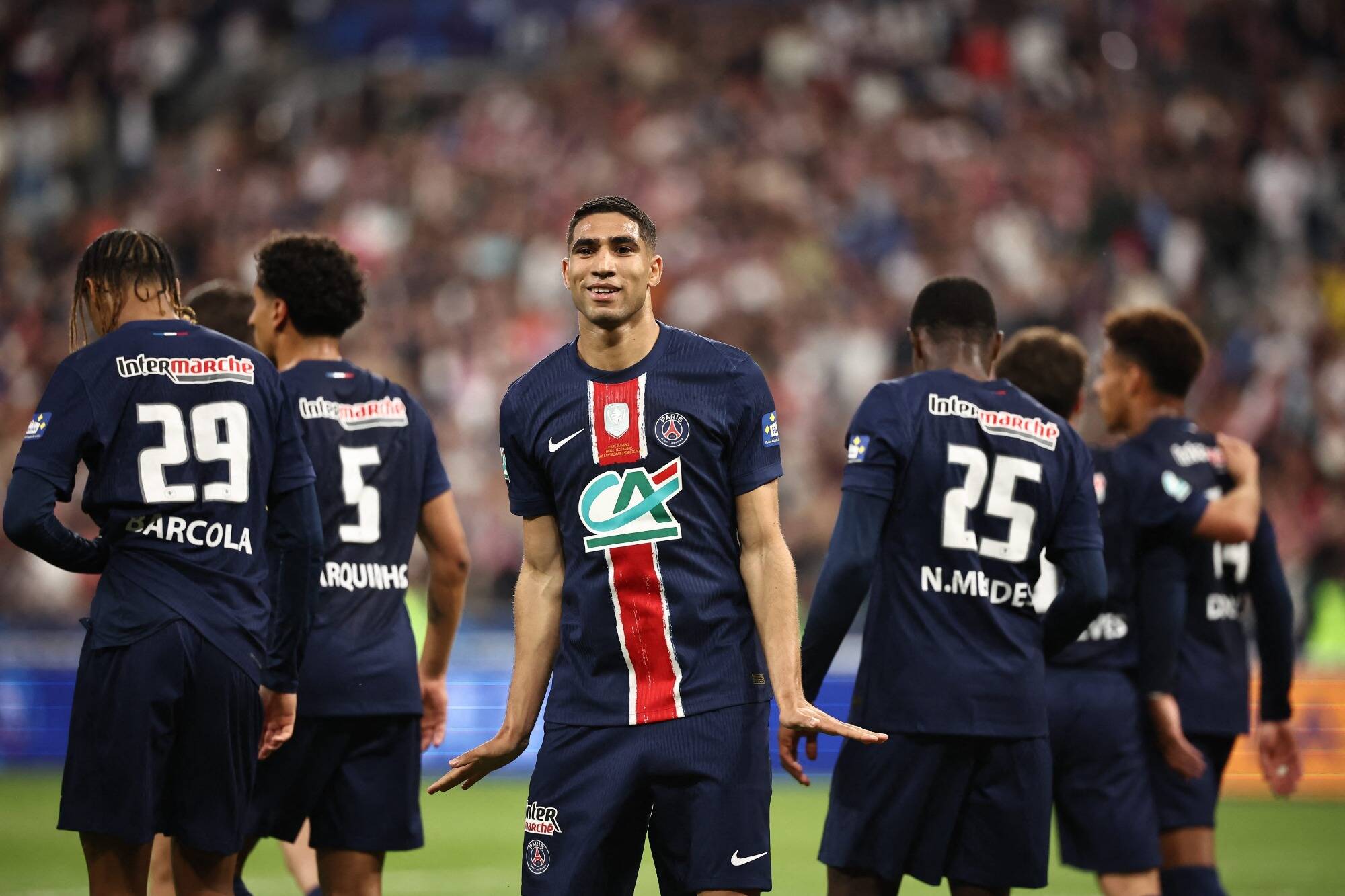 Le PSG remporte sa 16e Coupe de France en battant Reims (3-0)