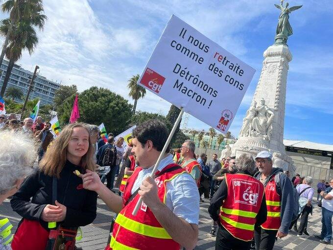 Entre 500 et 1.500 manifestants ont défilé samedi contre la réforme des retraites à Nice