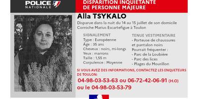 Disparition inquiétante à Toulon: la police nationale lance un appel à témoins pour retrouver une trentenaire disparue depuis trois semaines