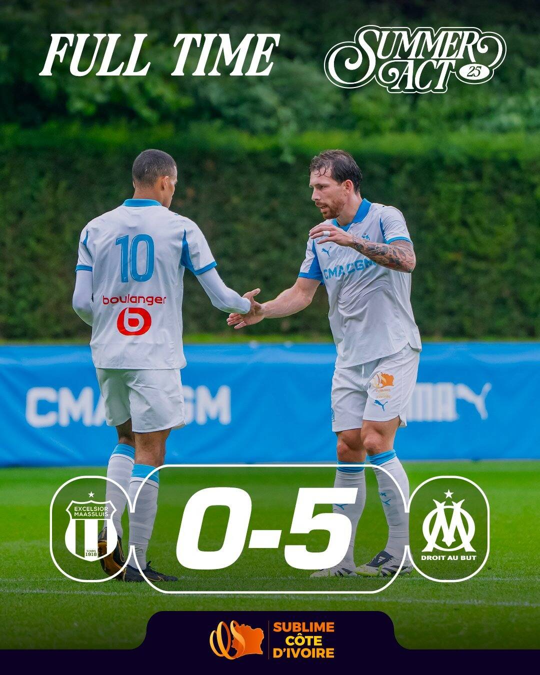 L'OM s'impose largement pour son premier match de préparation