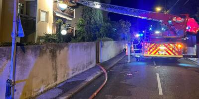 Trois blessés et une vingtaine de personnes évacuées après un violent feu d'appartement à Nice