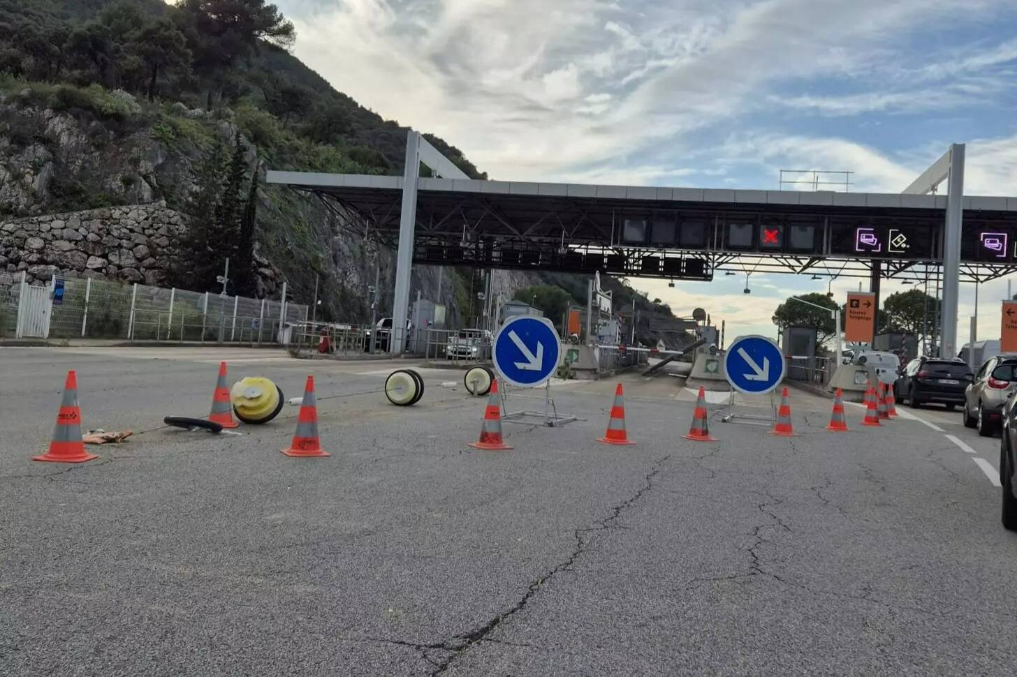 Un accident sur la plateforme de péage de Monaco provoque des ralentissements ce vendredi après-midi en direction de Nice