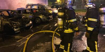 VIDEO. Au moins trois voitures en flammes à Cannes, un homme interpellé par la police