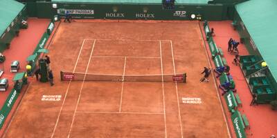 Tennis: la pluie s'invite, les matchs suspendus au Rolex Monte-Carlo Masters