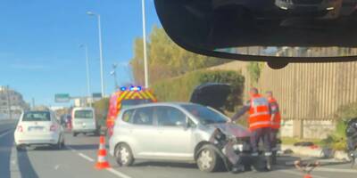 Un accident perturbe la circulation ce mercredi matin sur la voie Mathis à Nice