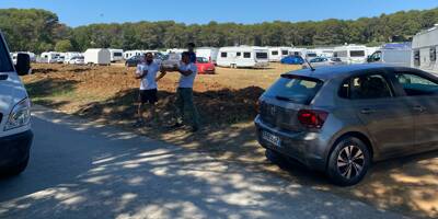 Inquiètude des riverains après l'installation d'une cinquantaine de caravanes au domaine d'Argeville à Mougins