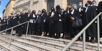 Des avocats manifestent à Nice après l'expulsion d'un avocat lors d'un procès à Aix-en-Provence