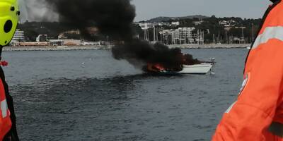 L'embarcation en proie aux flammes à proximité du Lion de mer, à Saint-Raphaël, a fini par couler