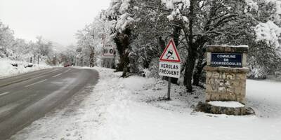 Les images des premières chutes de neige dans le moyen-pays des Alpes-Maritimes