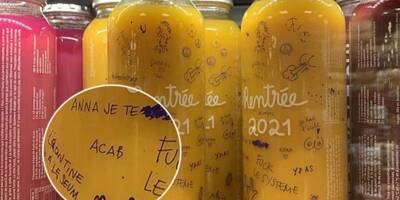 Slogan anti-police sur une bouteille de jus de fruits: Monoprix retire le produit de ses rayons