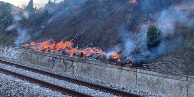 L'incendie sur les voies ferrées entre Sanary et Bandol maitrisé: reprise de la circulation des trains dans la soirée