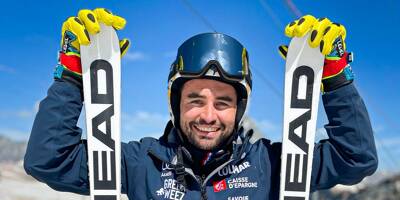 Gravement blessé en décembre, le Niçois Matthieu Bailet est remonté sur les skis