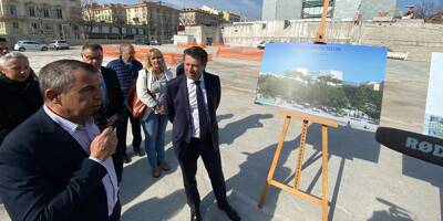 Christian Estrosi lance les travaux sur les gravats du TNN, première étape de l'extension de la promenade du Paillon de Nice