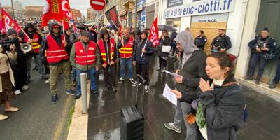 Réforme des retraites: au moins 250 personnes manifestent dans le calme devant la permanence d'Eric Ciotti à Nice