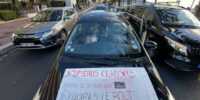 Les chauffeurs VTC manifestent à Nice ce jeudi matin, d'importants bouchons en cours