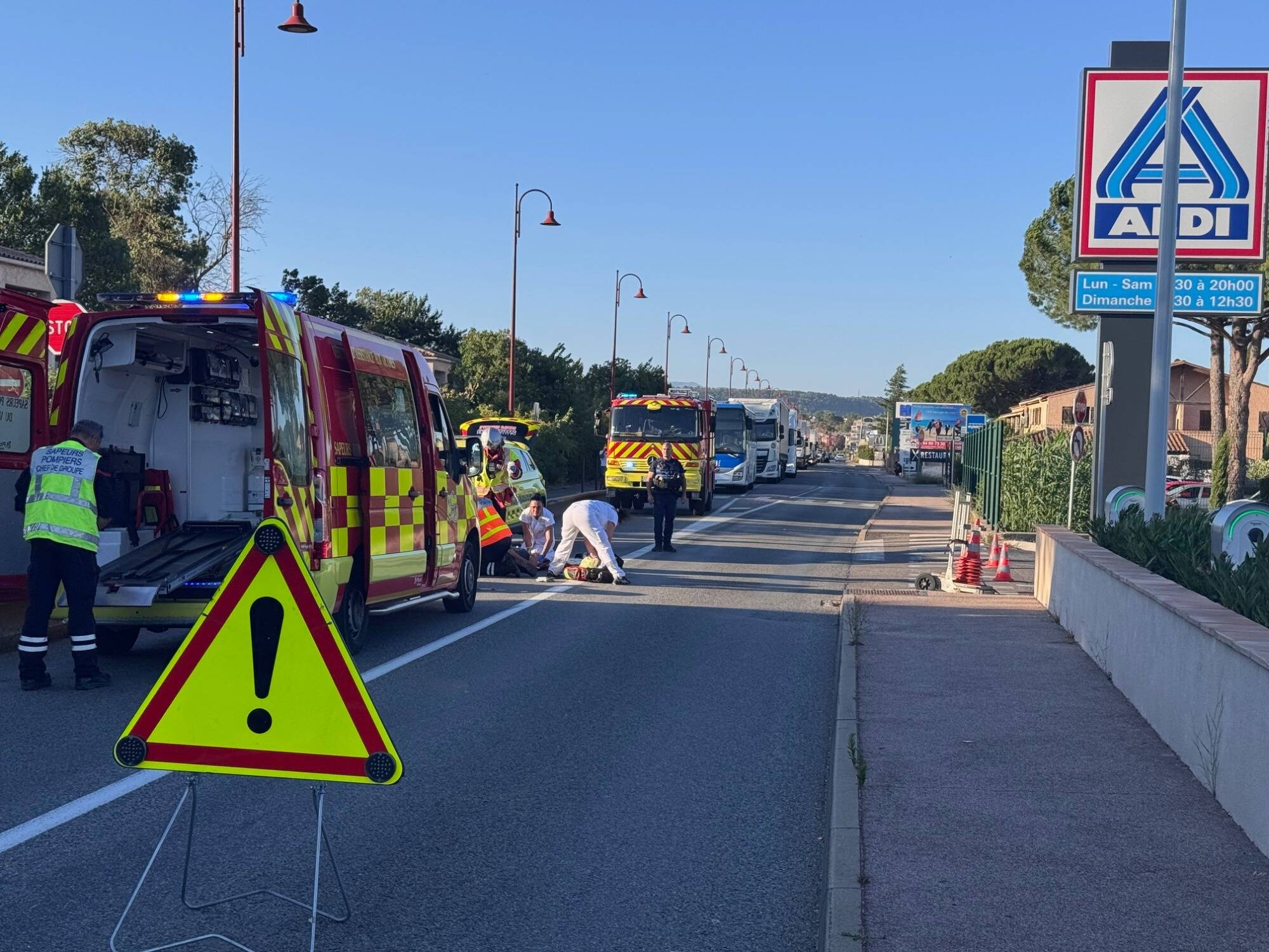 Une personne renversée par un véhicule de tourisme près de Draguignan