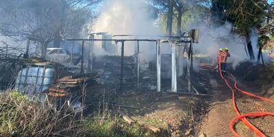 Explosions de bouteilles de gaz à Roquebrune-sur-Argens, les pompiers luttent contre un feu de cabanon