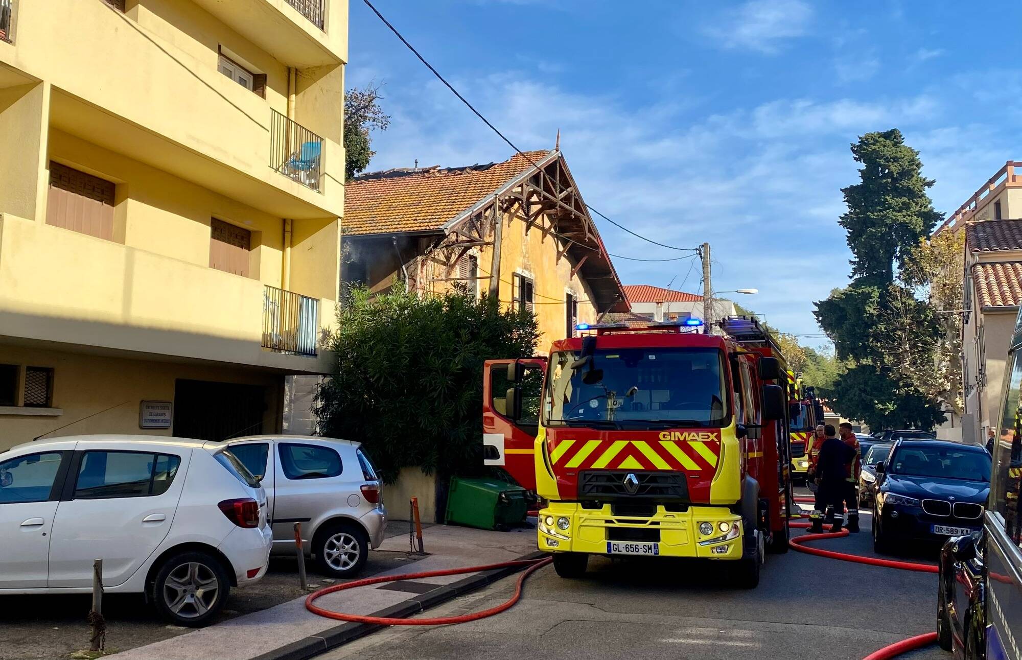 À Toulon, un incendie touche une vieille maison du quartier de Saint-Jean-du-Var