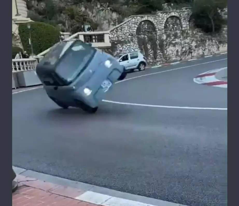 A minor returns his car without a license after talking too quickly through the Fairmont Hairpin in Monaco.