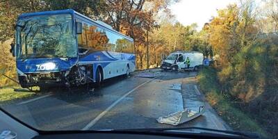 Un bus et une camionnette impliqués dans un violent accident à Garéoult, plusieurs blessés à déplorer