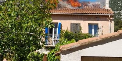 Une villa en feu dans le quartier Valbourdin à Toulon