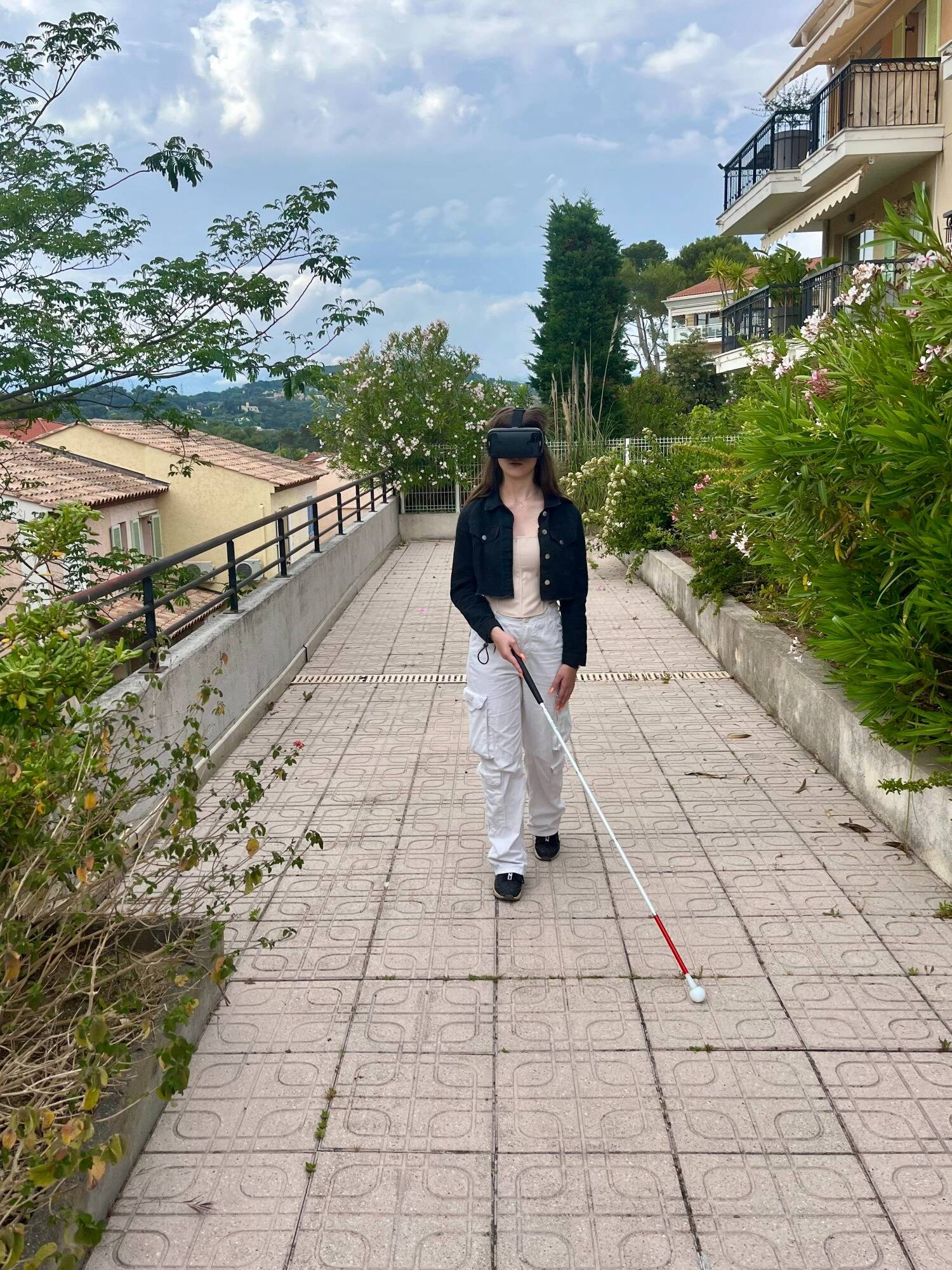 Avant la tenue d'un repas sensoriel au Cannet, on s'est mis dans la peau d'une personne malvoyante