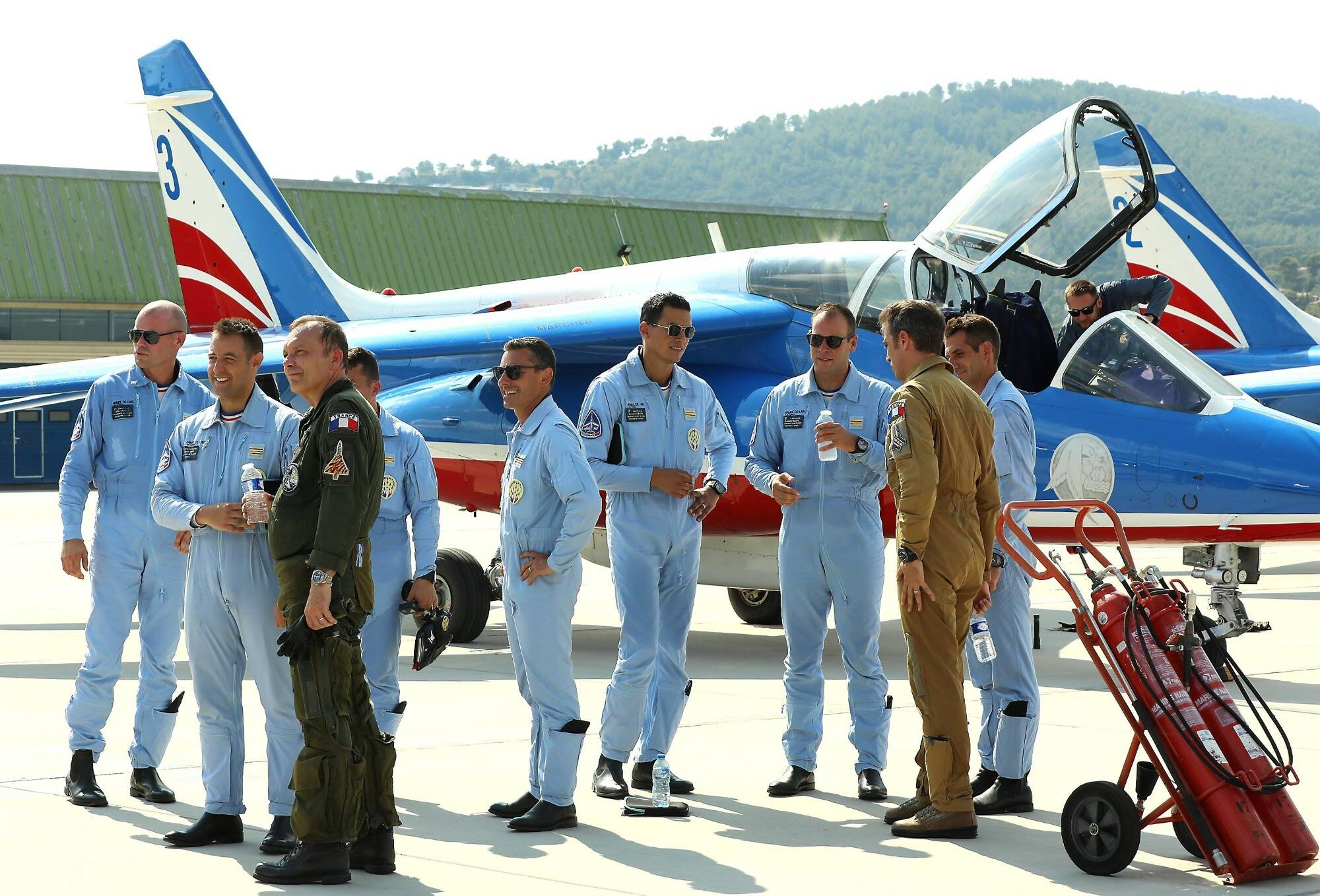 On a suivi l'entraînement de la Patrouille de France, en spectacle ce dimanche au Lavandou et lundi à Toulon