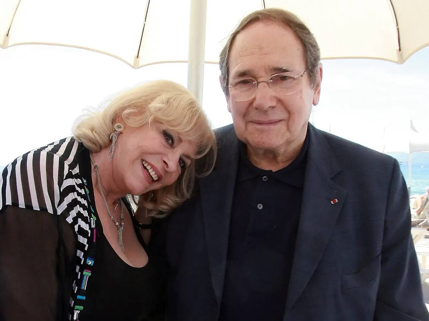 Rencontre de Michèle Mercier et Robert Hossein en 2010.
